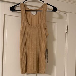 Tuckernuck Shimmering Gold Tank Top